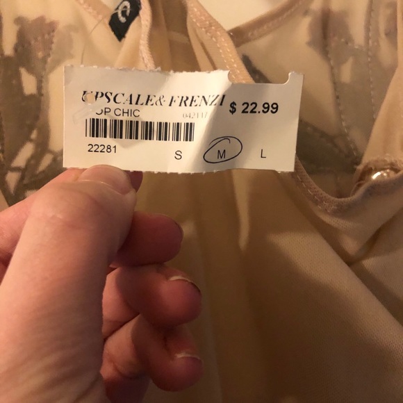 NWT Nude embroidered bodysuit. - Picture 3 of 4